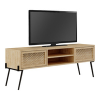 TV Stand CARRO Natural Beech - Oak, 140x35x50cm - Stylish and Functional | Your Home Furniture