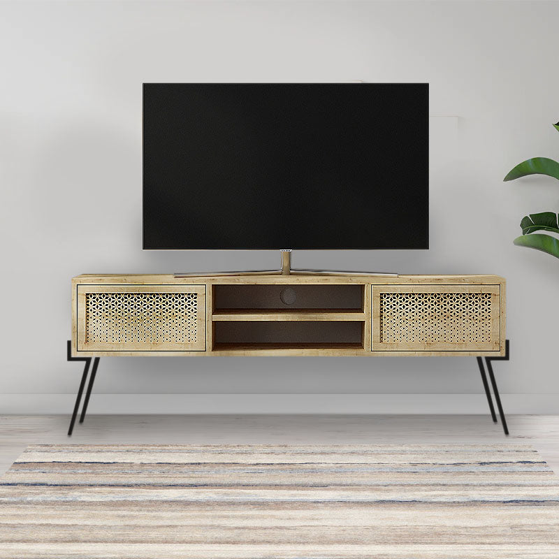 TV Stand CARRO Natural Beech - Oak, 140x35x50cm - Stylish and Functional | Your Home Furniture