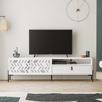 TV Stand LUMIA White 170x45x48,6cm - Stylish and Functional TV Stand