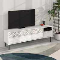 TV Stand MUSTER Ancient White - Stylish, Functional, and Durable