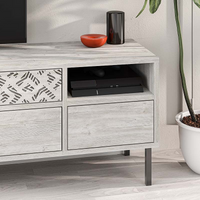 TV Stand MUSTER Ancient White - Stylish, Functional, and Durable