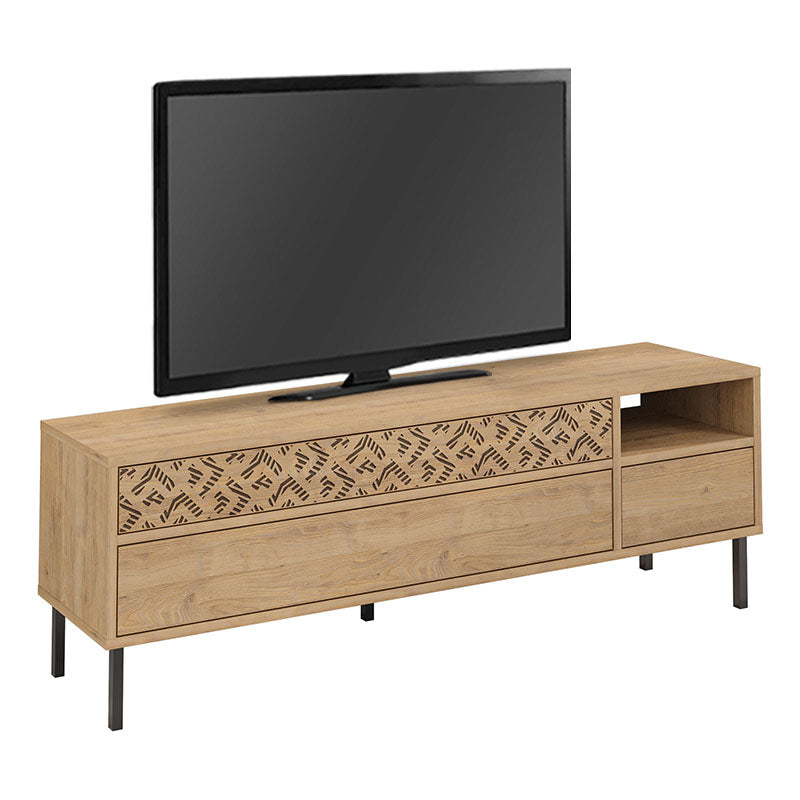 TV Stand MUSTER Oak 144.6x35.6x48.4cm - Modern, Durable, and Stylish | Shop Now