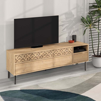 TV Stand MUSTER Oak 144.6x35.6x48.4cm - Modern, Durable, and Stylish | Shop Now