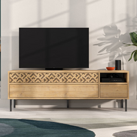 TV Stand MUSTER Oak 144.6x35.6x48.4cm - Modern, Durable, and Stylish | Shop Now