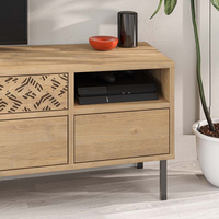 TV Stand MUSTER Oak 144.6x35.6x48.4cm - Modern, Durable, and Stylish | Shop Now