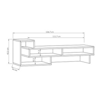 TV Stand LANDAU Oak - Stylish and Durable | Free Shipping