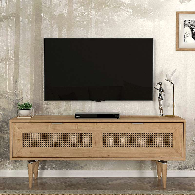 TV Stand GIUSEPPE Natur | Sapphire Oak | 140x30x55cm | Melamine Thickness: 18mm