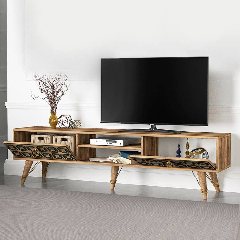 TV Stand RADION Walnut - Stylish and Functional | Shop Now