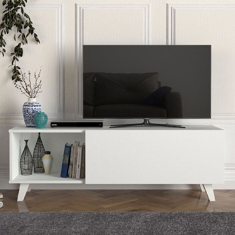 TV Stand ALIAS White - Stylish and Functional TV Stand for Your Home and Business