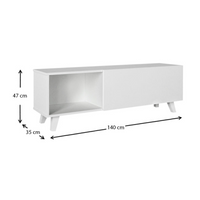 TV Stand ALIAS White - Stylish and Functional TV Stand for Your Home and Business