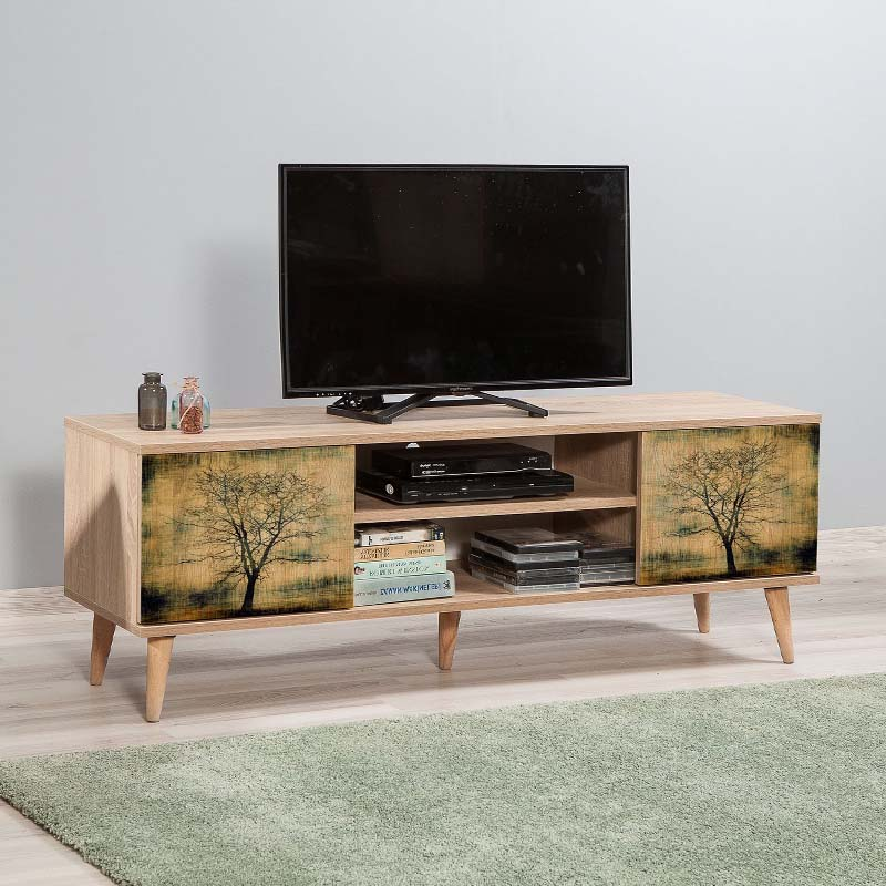 Modern TV Stand ANKARA Sonoma - Stylish Design, Durable Construction