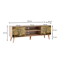 Modern TV Stand ANKARA Sonoma - Stylish Design, Durable Construction