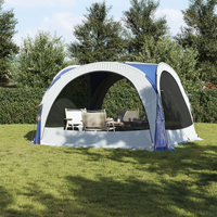 vidaXL Party Tent Blue Waterproof - Outdoor Event Shelter