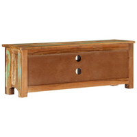 TV Cabinet 110x30x40 cm - Solid Wood Reclaimed | Sturdy and Stylish