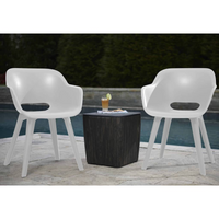 Keter Outdoor Chairs Akola 2 pcs White - Durable and Stylish Garden Furniture