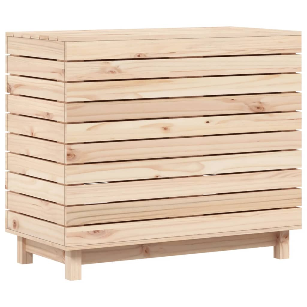 vidaXL Laundry Basket 88.5x44x76 cm Solid Wood Pine - Convenient and Stylish Storage Solution