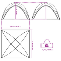 vidaXL Party Tent White Waterproof - Outdoor Event Shelter