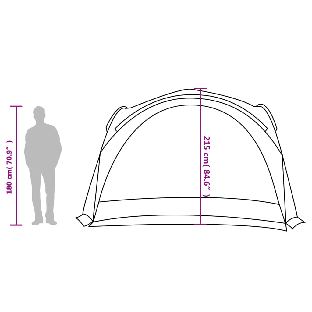 vidaXL Party Tent Green Waterproof - Outdoor Event Shelter