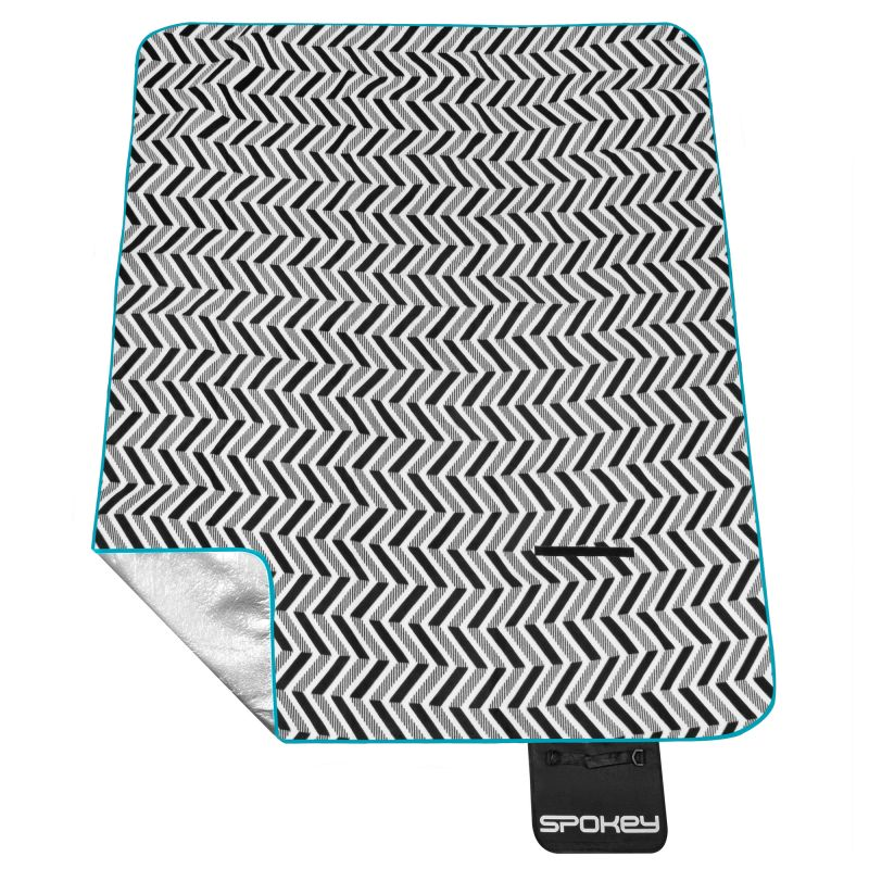 Spokey Picnic Zigzag Picnic Blanket | Thermal Insulation | Waterproof Bottom