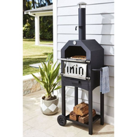 ProGarden BBQ Pizza Oven Black - Make Delicious Crispy Pizzas at Home