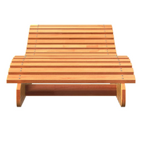 Sun Loungers 2 pcs Wax Brown 205x60x31.5 cm Solid Wood Pine