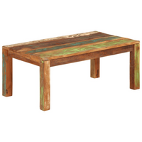 Coffee Table 100x55x40 cm Solid Reclaimed Wood - Functional and Beautiful