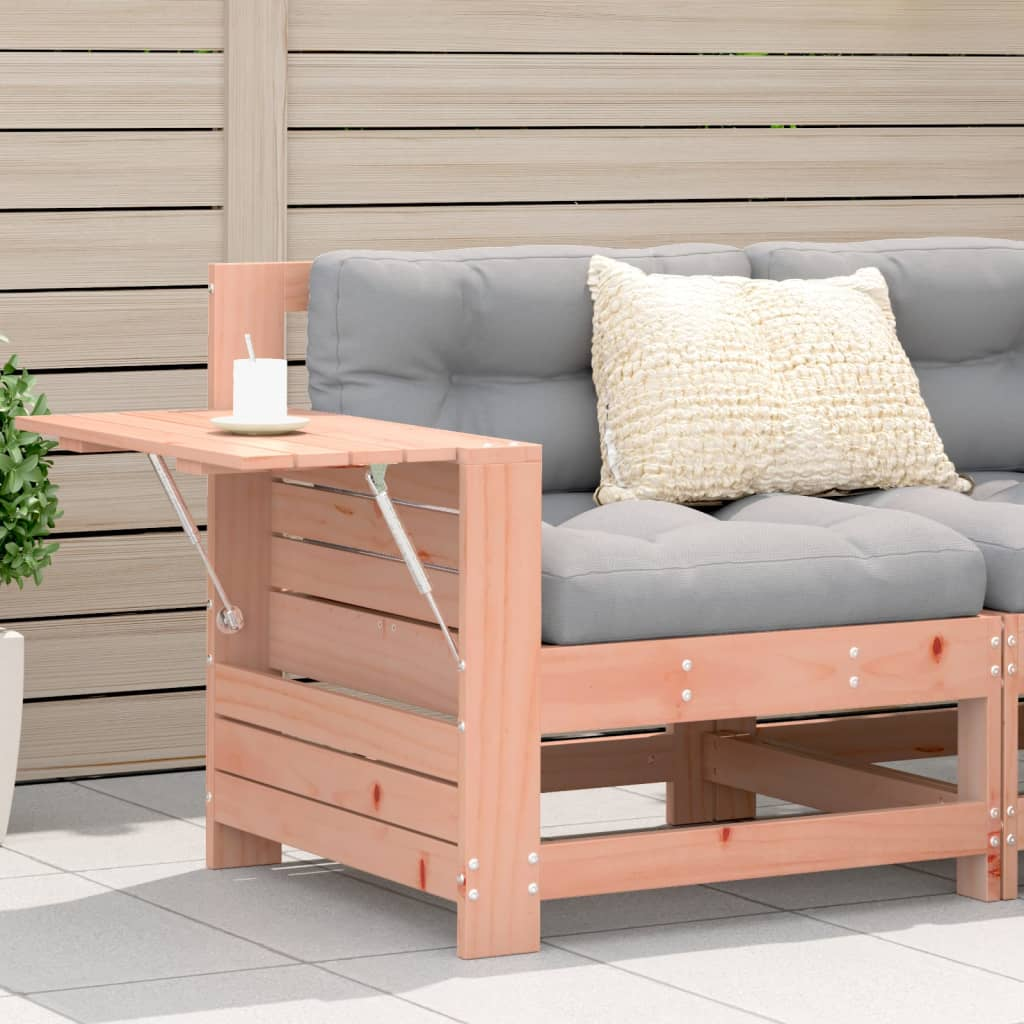 Garden Armrest Sofa with Side Table Solid Wood Douglas - Outdoor Seating for Style, Comfort, and Durability