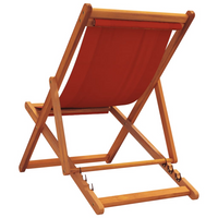 Folding Beach Chairs 2 pcs Red Fabric - Relax in Comfort and Style