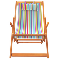 Folding Beach Chairs 2 pcs - Multicolour Fabric - Ultimate Comfort and Style