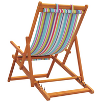 Folding Beach Chairs 2 pcs - Multicolour Fabric - Ultimate Comfort and Style