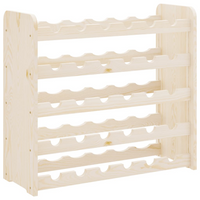 Wine Rack 67.5x25x60 cm Solid Wood Pine - Organize and Showcase Your Wine Collection in Style