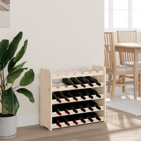 Wine Rack 67.5x25x60 cm Solid Wood Pine - Organize and Showcase Your Wine Collection in Style