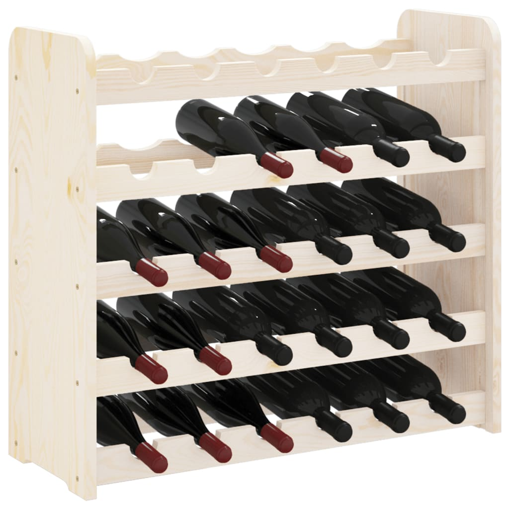 Wine Rack 67.5x25x60 cm Solid Wood Pine - Organize and Showcase Your Wine Collection in Style