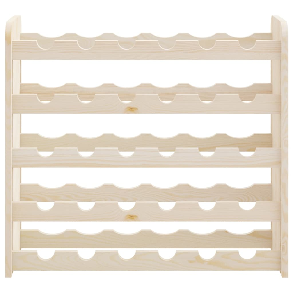 Wine Rack 67.5x25x60 cm Solid Wood Pine - Organize and Showcase Your Wine Collection in Style