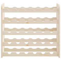 Wine Rack 67.5x25x60 cm Solid Wood Pine - Organize and Showcase Your Wine Collection in Style