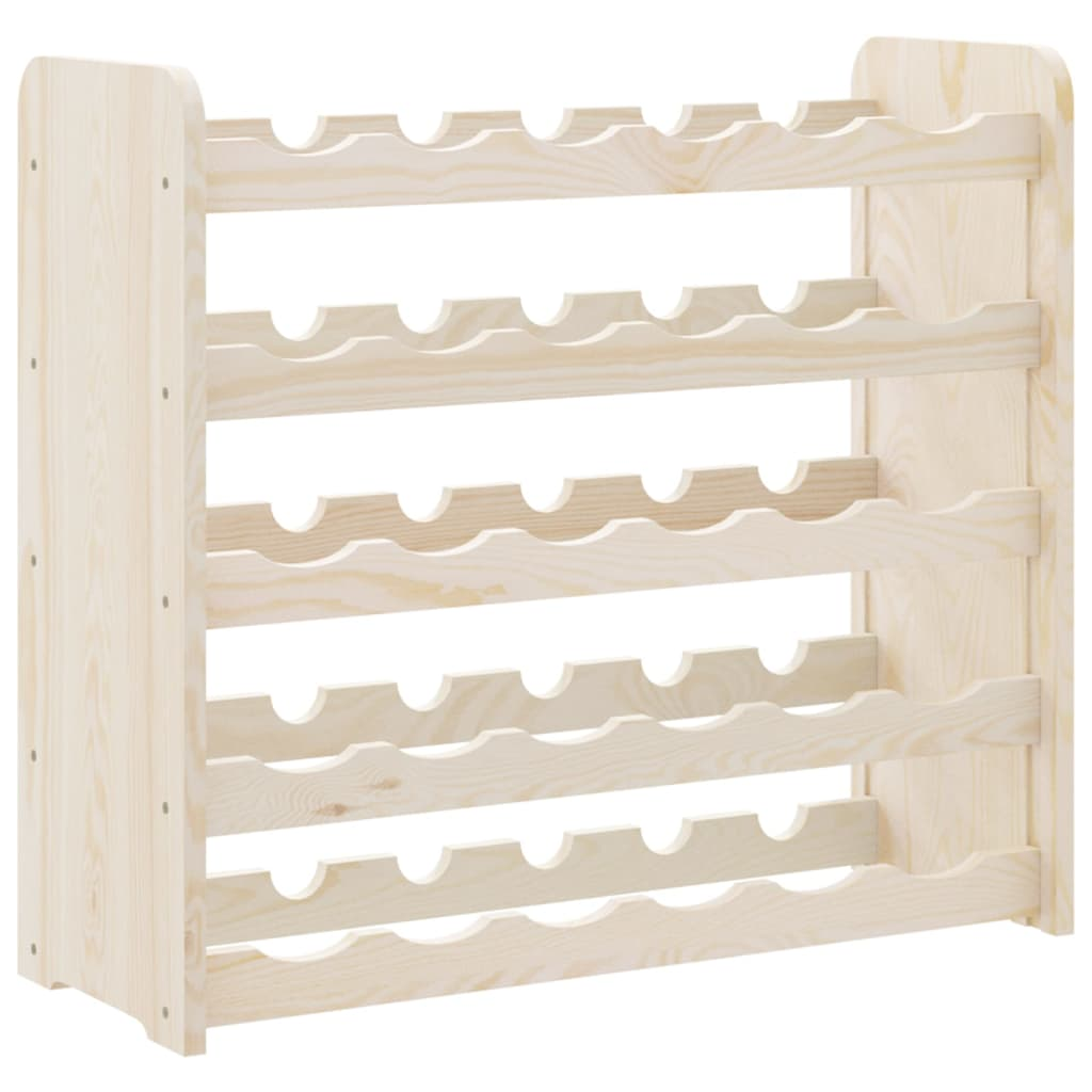 Wine Rack 67.5x25x60 cm Solid Wood Pine - Organize and Showcase Your Wine Collection in Style