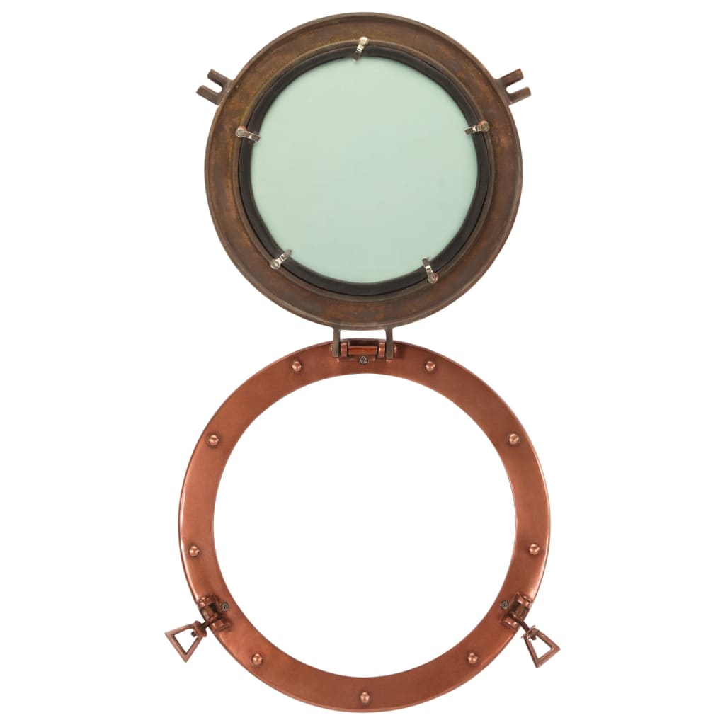 vidaXL Porthole Mirror Wall Hanging Ø38 cm - Nautical Coastal Decor