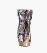 Melted Molten Ceramic Vase - Handcrafted Design | Artistic Appeal | Versatile Use