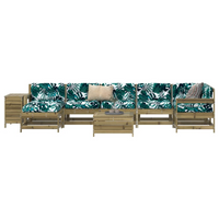 9 Piece Garden Sofa Set - Impregnated Wood Pine | Outdoor Furniture