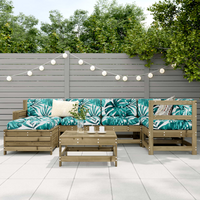 7 Piece Garden Sofa Set | Impregnated Wood Pine | Outdoor Furniture