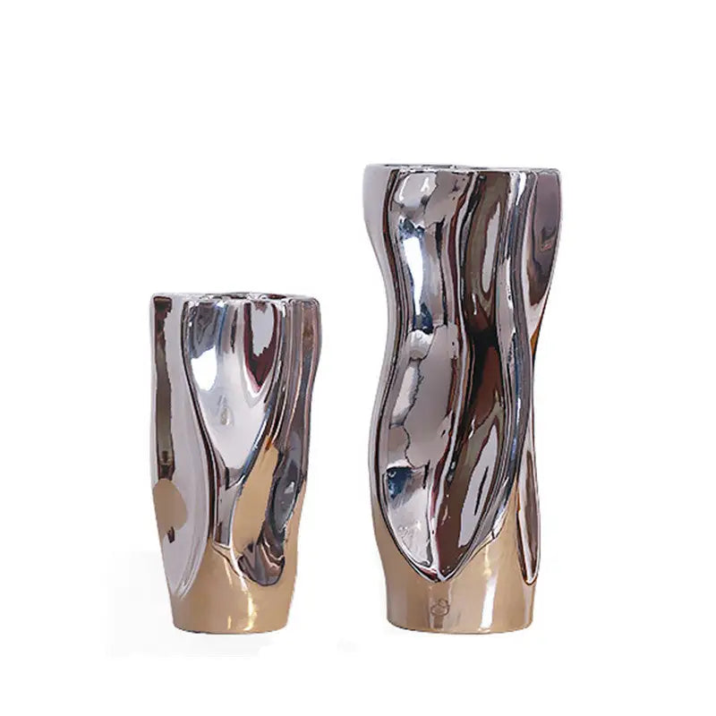 Melted Molten Ceramic Vase - Handcrafted Design | Artistic Appeal | Versatile Use