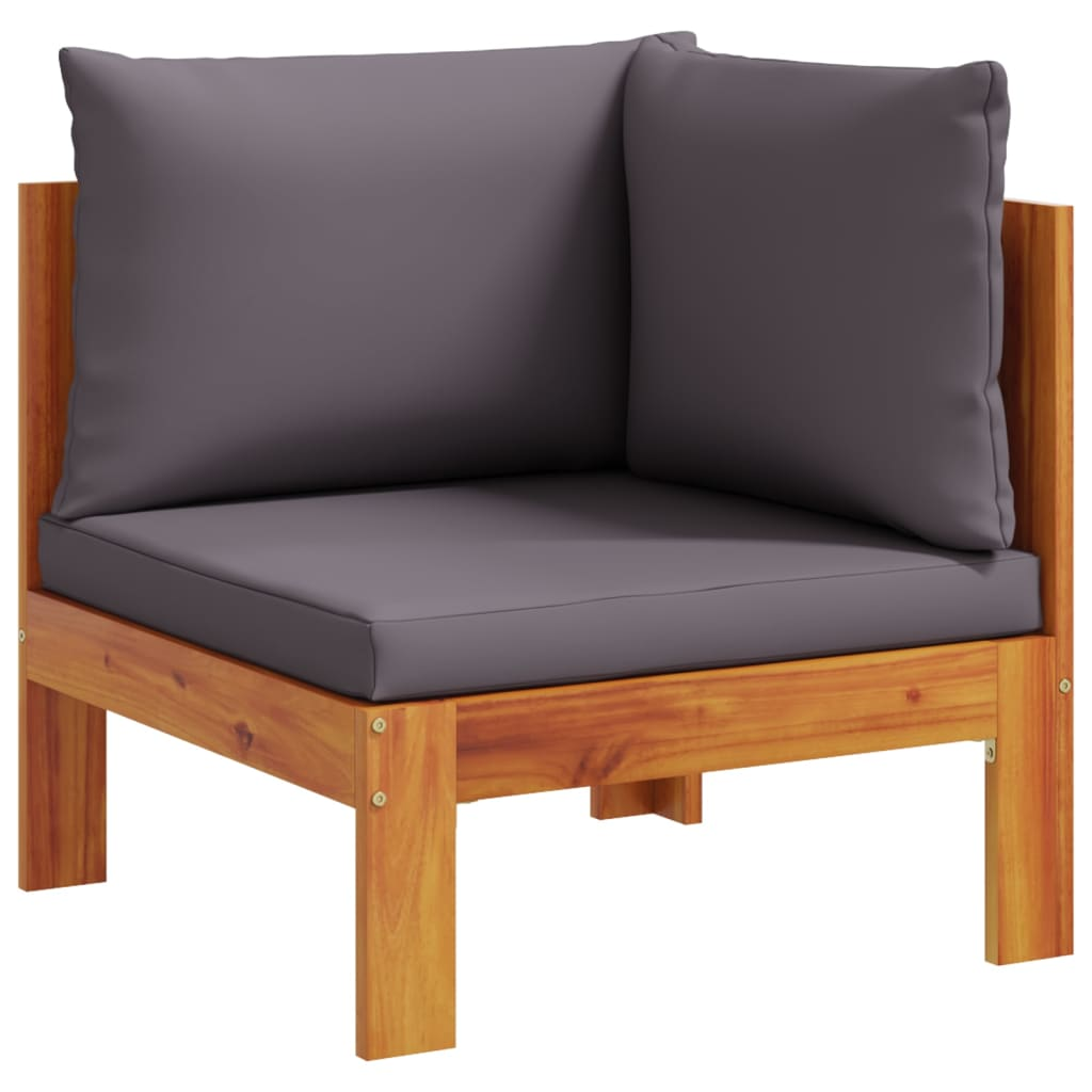 Garden Sofa Corner with Cushions | Solid Wood Acacia - Enhance Your Outdoor Living Space