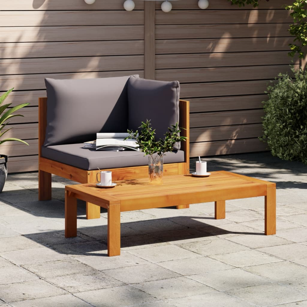 Garden Sofa Corner with Cushions | Solid Wood Acacia - Enhance Your Outdoor Living Space