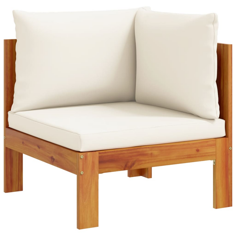 Garden Sofa Corner with Cushions | Solid Wood Acacia - Upgrade Your Outdoor Living Space