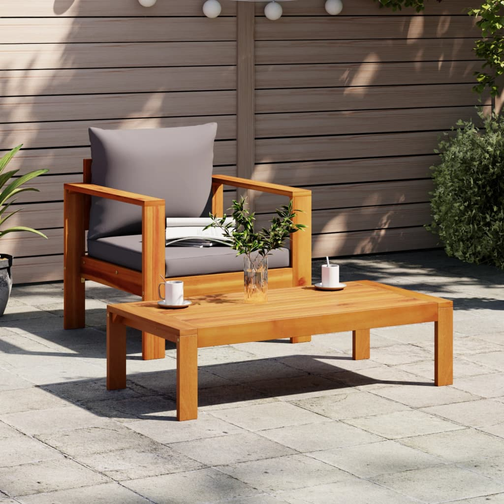 Garden Chair with Cushions Solid Wood Acacia | Outdoor Furniture