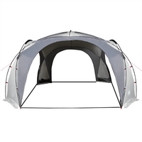 vidaXL Party Tent White and Grey Waterproof - Outdoor Event Canopy