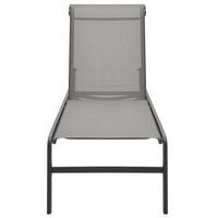 Sun Loungers 2 pcs with Table Textilene and Steel - Relax in Style