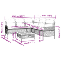 2 Piece Garden Sofa Set with Cushions | Grey Poly Rattan - Add Comfort and Style to Your Outdoor Space