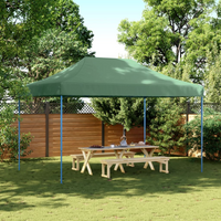 Foldable Party Tent Pop-Up Green 440x292x315 cm - Perfect for Outdoor Events