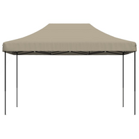 Foldable Party Tent Pop-Up Taupe 440x292x315 cm